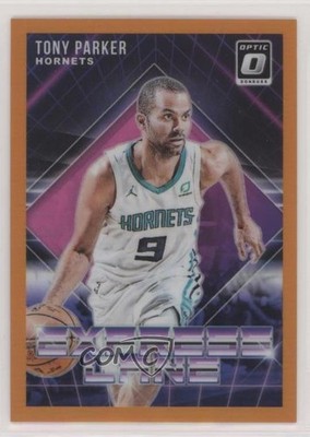 2018 Panini Donruss Optic Express Lane Orange Prizm 9/39 Tony Parker #22 HOF 7y2