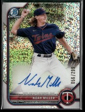 Noah Miller 2022 Bowman Chrome #CPA-NM Speckle Refractor Auto #/299