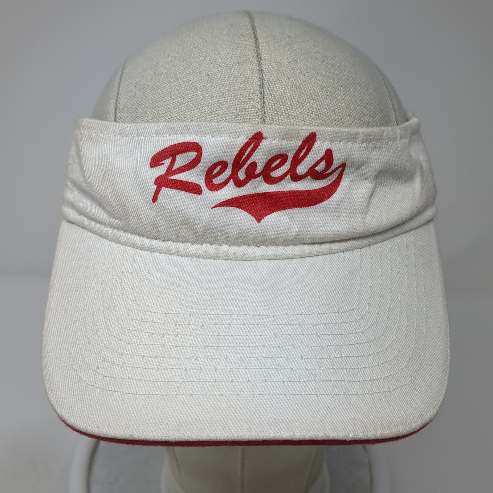 Rebels Strapback Sun Visor Cap White One Size Adj… - image 2