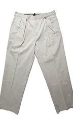Polo Ralph Lauren Pants Men's 38x32 Chino Pleated Straight Andrew Beige VINTAGE