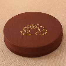 40X6CM Yoga Meditation Linen Cushion Hard Lotus Texture Meditation Cushion