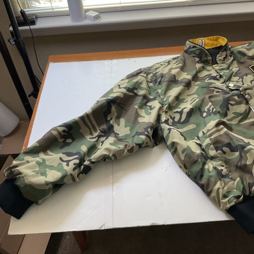 Vtg 2004 US Army 01 JH Design Nascar Racing Jacket Reversible Black,Camo2XL #508 - Picture 12 of 22