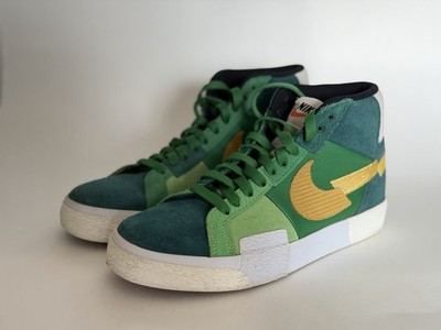 Nike Blazer SB Mid Mosaic Spinach Green Gold - Men's Size 6.5 - DA8854 300