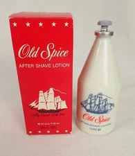 NOS VINTAGE OLD SPICE AFTER SHAVE LOTION 4 3/4 FL. OZ BOTTLE