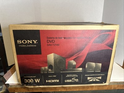 SEALED Sony DAV-TZ140 5.1 Channel Home Theater System 300W, 5 Speakers Subwoofer