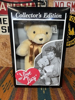 I Love Lucy Episode #136 Nursery School Plush White Teddy Bear W/  Damaged Box 