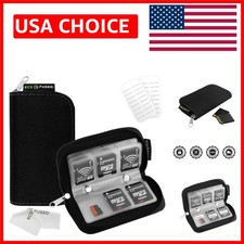 Elegant 22-Slot Memory Card Case - Protects SD, Micro SD CF Cards