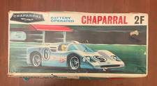 VINTAGE ALPS CHAPARRAL 2F BATTERY OPERATED RACE CAR WITH ORIGINAL BOX 