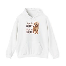 Golden Doodle Hooded Sweatshirt, Cozy Pet Sweatshirt, Dog Mom Gift, Doodle gift
