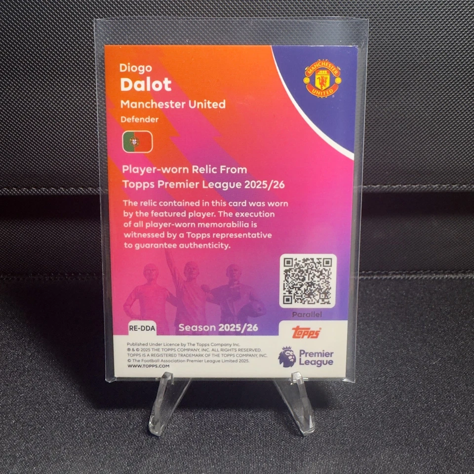 Topps Premier League 2026 Diogo Dalot Player Worn Relic 3/10 - Manchester United - Image 2 of 4