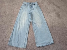 Aeropostale Jeans Womens 12R Blue Denim High Rise Super Wide Leg 90s Baggy Y2K