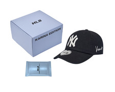 MLB x Karina Signature Unstructured Ball Cap Black 100% Authentic
