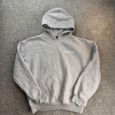 White Fox Hoodie Womens S/M Beige Fleece Pullover VOL.3 Graphic Logo Sweatshirt
