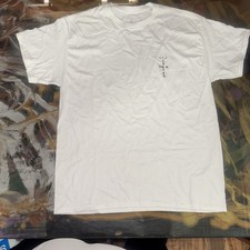 Travis Scott Cactus Jack White T-Shirt 2020 Graphic Tee Size L La Flame