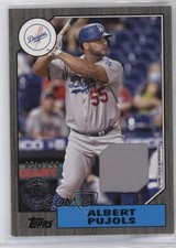 2022 Series 1 1987 Topps Baseball Relics Black 51/199 Albert Pujols #87R-AP 2rz