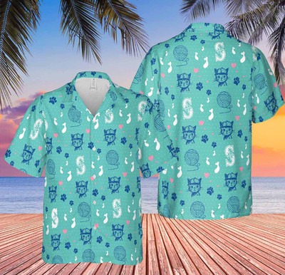 Seattle Mariners Take Meow t to the Ballgame Hawaiian Shirt 2024 G