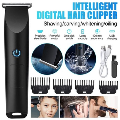 Men Pro Electric Hair Clippers Beard Trimmer Cutting Barber Shaving Machine Blac