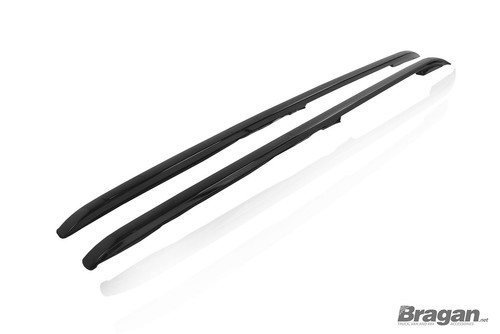 Black Aluminium Alloy Roof Rails To Fit Land Rover Discovery 5 2017+ Roof Rack - Picture 2 of 5