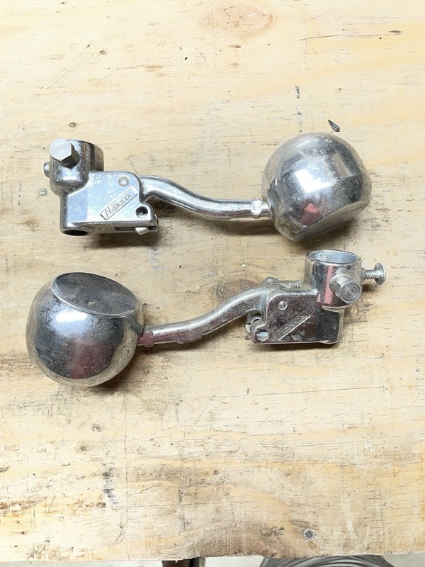 Pair Of VTG Norris Dairy Milk Dispenser Handle Arms Weighted & Chrome