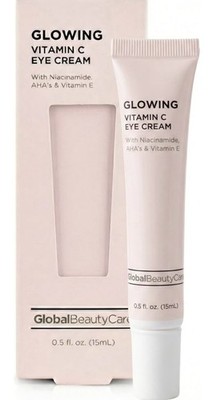Global Beauty Care Glowing Vitamin C EYE CREAM w/Niacinamide AHA's Vitamin E NIB