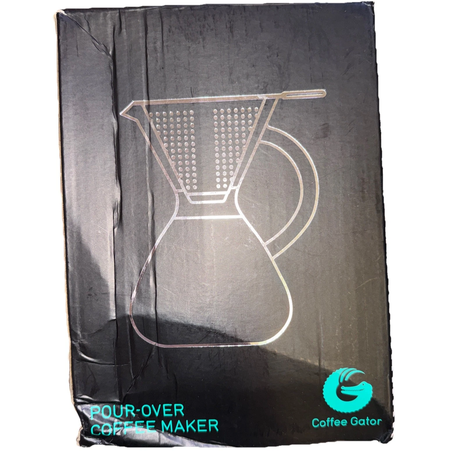 Coffee Gator Pour over Coffee Maker - 27Oz High Heat Borosilicate Glass