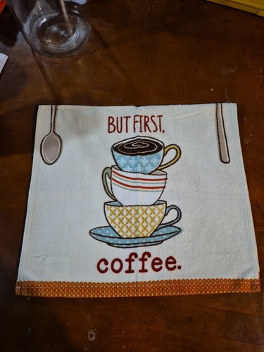 The Big One BUT FIRST, COFFEE Kitchen Towel - Picture 1 of 3