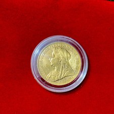 1897 Queen Victoria Diamond Jubilee Full Sovereign 22ct Gold Melbourne Mint