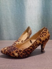 Fiore Women's Leopard Print Stileto Shoe
