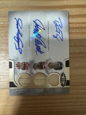 2024 Topps Tier One Buster Posey Johnny Bench Ivan Rodriguez Auto Game Used /10