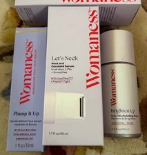 Womaness 3PC Let’s Neck Plump It Up Brighten Up ALLURE Beauty Award $90+