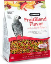 Fruitblend Bird Food, Bird Feed Pellets for Parrots, Conures, Caiques, African G
