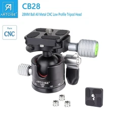 ARTCISE 28MM Low profile Camera Tripod Ball Head Monopod Mount Tripod Head