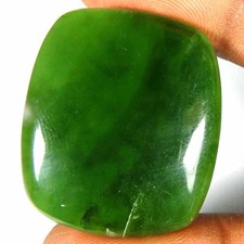 62.55Cts100%Natural Green Aventurine Cushion Cabochon(33x28x7)Loose Gemstone