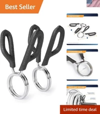 Durable 1-Inch Barbell Spring Clip Collars - Heavy-Duty Steel for Workout Safety