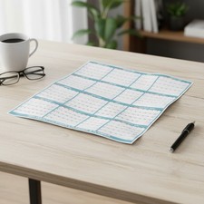 2026 Wall Calendar Large Vertical Bright Blue Yearly Planning Organizer