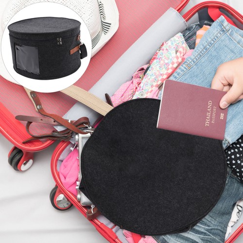 Sombrero Almacenamiento Sombrero Cajas Sombrero Estuche de Viaje Caja Redonda con Tapa Sombrero Cajas para Mujer - Imagen 12 de 12