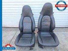 Porsche Boxster S 986 Convertible Seats Complete Leftright Set Black 99-04 Oem