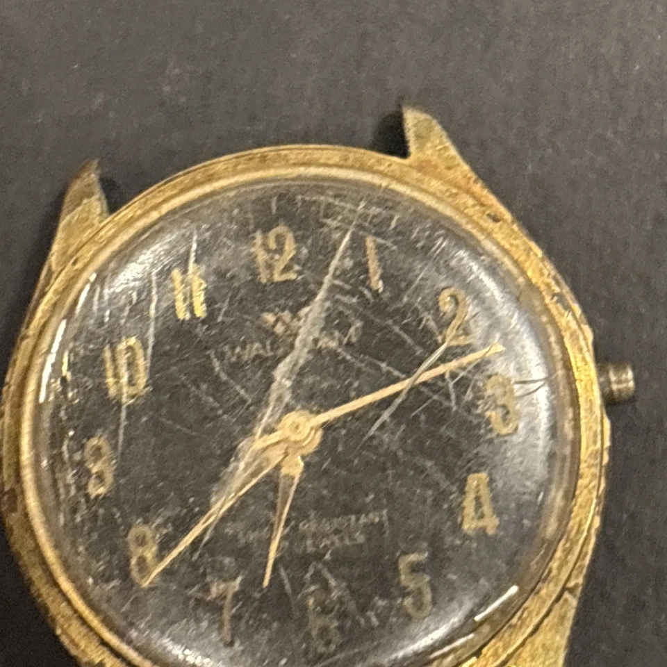 Q42 VTG Waltham Relógio Masculino Cabeça Peças Mecânicas-Reparo-Restauração Como Está*** - Imagem 3 de 4