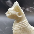 Egyptian Cat Goddess Bastet Statue from Alabaster Stone , Goddess Statue — photo 9