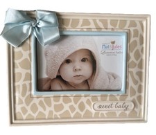 Nat Jules Luxurious Baby Picture Frame 4x6 Sweet Baby In Baby Blue Accents