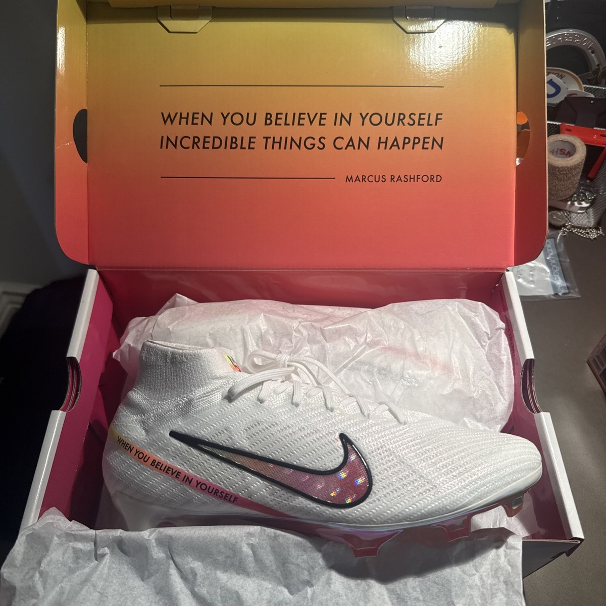 Size 9.5 - Nike Marcus Rashford x Zoom Mercurial Superfly 9 Elite
