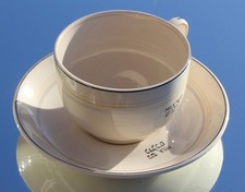 CUNARD WHITE STAR LINE 1ST CL RARE KOSHER RMS QUEEN MARY MADDOCK CUP & SAUCER