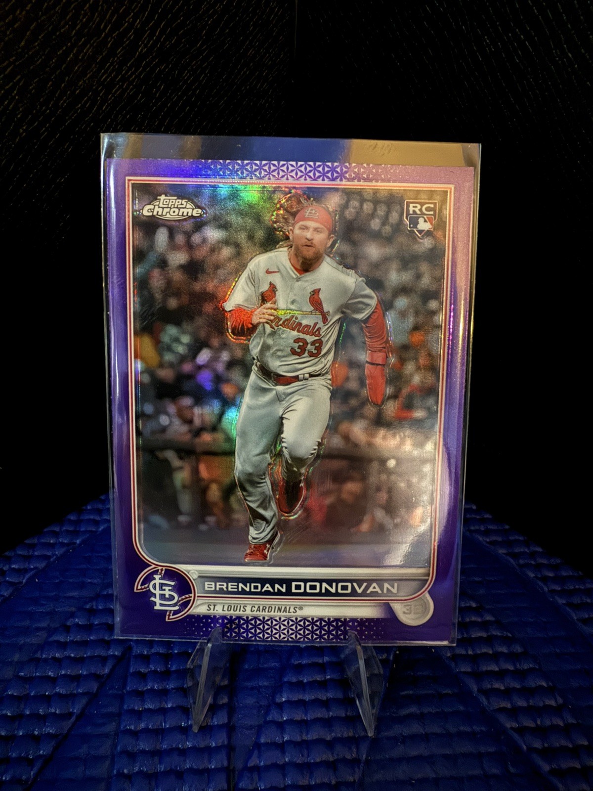 2022 Topps Chrome Update Brendan Donovan RC Purple Refractor Mint #USC140