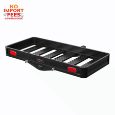 Curt 49 X 22 Black Aluminum Basket Hitch Cargo Carrier Fixed 2 Shank 500lbs Curt 49 X 22 Black Aluminum Basket Hitch Cargo Carrier Fixed 2 Shank 500lbs