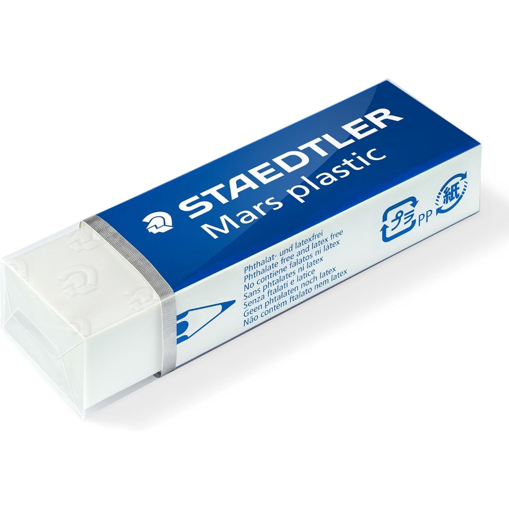 Staedtler 526 50 Mars Plastic Eraser White x 10
