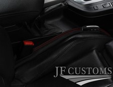 D RED STITCH LEATHER 2X CAR KEY HOLDER PROTECTOR FITS SMART FORTWO W451 07-12