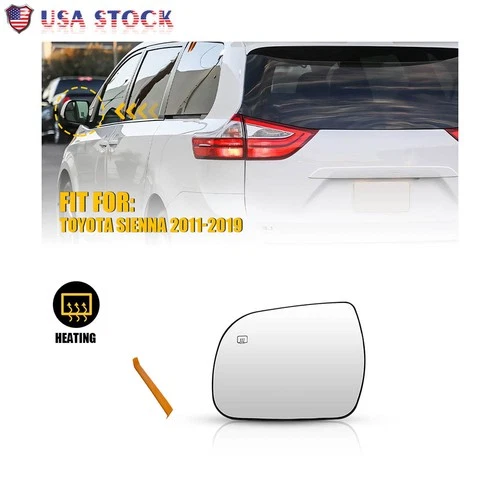For Toyota Sienna 2011-2019 Mirror Glass Heated Driver Side 8790608021,TO1324127