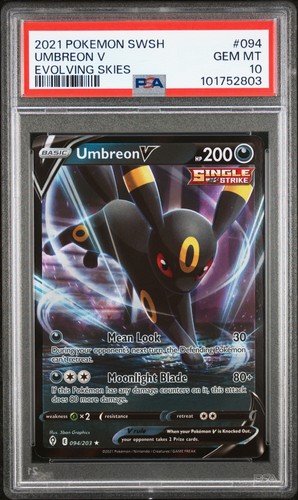 Umbreon V graded PSA 10 for sale on eBay