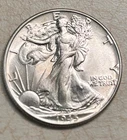 1945-P U.S. Walking Liberty Silver Half Dollar Coin