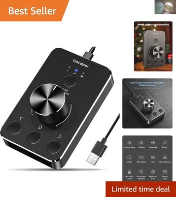 Compact USB Multimedia Controller with Durable Design for Easy Volume Control